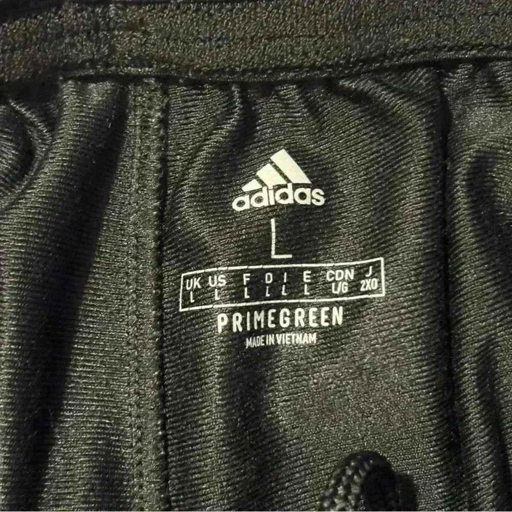 Adidas Mens Midweight Essential Tricot Zip Track Pants in Carbon/black 3 Stripe - Picture 9 of 16